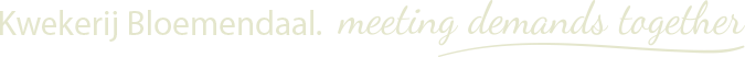 Kwekerij Bloemendaal | meeting demands together